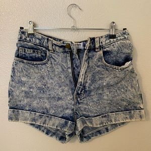 American Apparel 💌Free Shipping Jean Shorts Acid Wash Size 29